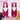 DokiDoki Movie Anime KPOP Demon Hunters Cosplay Mira Wig Long Pink Straight Hair Two Ponytails HUNTR/X