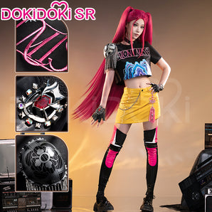【Size XS-3XL】DokiDoki-SR Movie Anime KPOP KILLER Cosplay Costume YELLOW SERIES