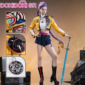 【Size XS-3XL】DokiDoki-SR Movie Anime KPOP KILLER Cosplay Costume YELLOW SERIES
