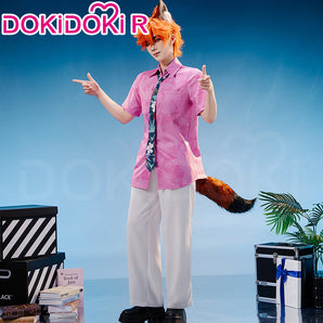 【Size XS-3XL】DokiDoki-R Anime Cosplay Fox Costume Pink Shirt
