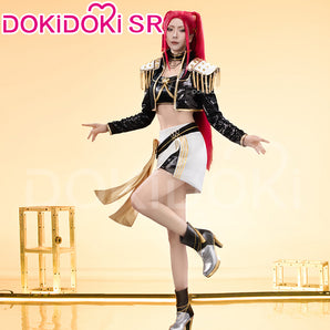 【Size S-3XL】DokiDoki-SR Movie Anime KPop Demon Hunters Cosplay Mira Costume GOLDEN HUNTR/X