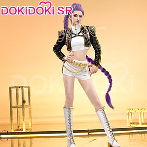 【Size S-3XL】DokiDoki-SR Movie Anime KPop Demon Hunters Cosplay Rumi Costume GOLDEN HUNTR/X