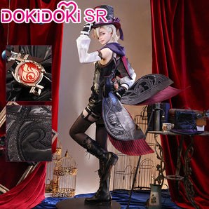 【Partially Ready For Ship】DokiDoki-SR Game Genshin Impact Cosplay Fontaine Lyney Costume / Shoes