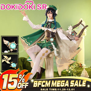 【Partially Ready For Ship 】【Size S-2XL】DokiDoki-SR Game Genshin Impact Cosplay Venti Costume