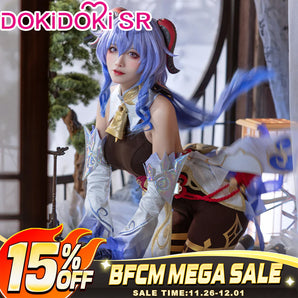 【Costume Ready For Ship】DokiDoki-SR Game Genshin Impact Cosplay Gan Yu Costume Ganyu / Shoes