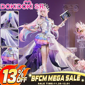 【Size S-2XL】DokiDoki-SR Game Honkai: Star Rail Cosplay Cyrene Diamond Sheen / Laser Sheen Costume Adult Cyrene