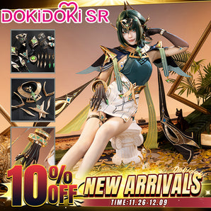 【BFCM New Arrivals】【Size S-3XL】DokiDoki-SR Game Genshin Impact Cosplay Nefer Costume Song of the Welkin Moon Nod Krai