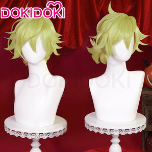 【Ready For Ship】DokiDoki Rascal the Raccoon Cosplay Wig Short Yellow Halloween