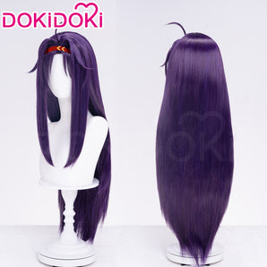 DokiDoki Anime Sword Art Online Cosplay Konno Yuuki Wig Long Straight Purple Hair SAO