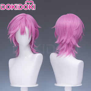 DokiDoki Anime Cosplay Wig Short Pink Hair