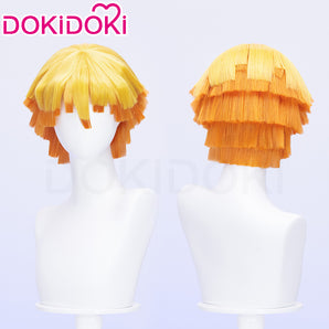 DokiDoki Cosplay Anime Wig Halloween Yellow Short Hair