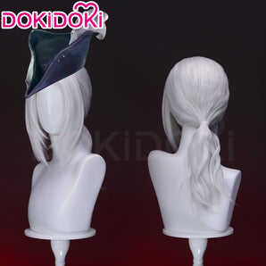DokiDoki Game Bloodborne Cosplay Lady Maria Wig White Long Straight Hair