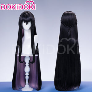 DokiDoki Manga Novel There's No Freaking Way I'll be Your Lover! Unless... Cosplay Koto Satsuki Wig Long Straight Black Purple Hair