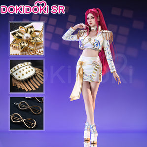 【BFCM New Arrivals】【Size S-3XL】DokiDoki-SR Movie Anime KPOP KILLER Cosplay Costume WHITE SERIES