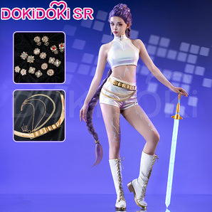 【Size XS-3XL】DokiDoki-SR Movie Anime KPOP KILLER Costume WHITE SERIES
