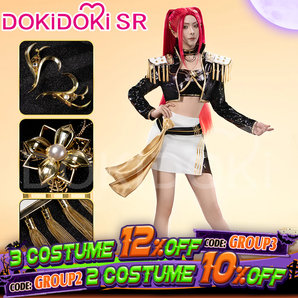 【Partially Ready For Ship】【Size S-3XL】DokiDoki-SR Movie Anime KPOP KILLER Cosplay Costume GOLD  SERIES