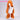 DokiDoki Game Cosplay Women Wig Long Straight Orange Hair