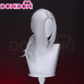 DokiDoki Game Bloodborne Cosplay Lady Maria Wig White Long Straight Hair