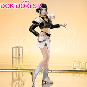 【Size S-3XL】DokiDoki-SR Movie Anime KPop Demon Hunters Cosplay Zoey Costume GOLDEN HUNTR/X