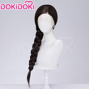 【Front Lace】DokiDoki Movie Cosplay Women Wig Long Cuely Black Hair Braid