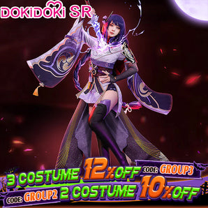【Ready For Ship】【Size S-2XL】DokiDoki-SR Game Genshin Impact  Raiden Shogun  Cosplay Costume Baal / Shoes