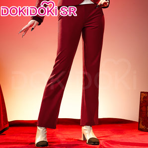 【Size S-3XL】DokiDoki-SR Anime Hell Hotel Cosplay Costume Red Suit