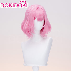 DokiDoki Anime There's No Freaking Way I'll be Your Lover! Unless... Cosplay Renako Amaori Wig Pink Short