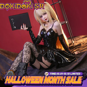 【Ready For Ship】DokiDoki-SR Anime Cosplay Costume Women Black Dress Halloween