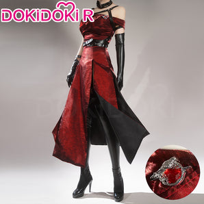 【In Stock】【Size S-2XL】DokiDoki-R Game Love and Deepspace Cosplay Main Character Costume Red Dress Sylus