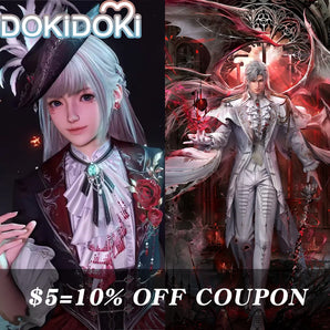 【Poll】$5 Deposit = 10% off Coupon DokiDoki Game Love And Deepspace Cosplay Sylus Crimson Departure /  Crimson Rapture Protagonist MC Silverwing Fiend Costume Crimson Feast