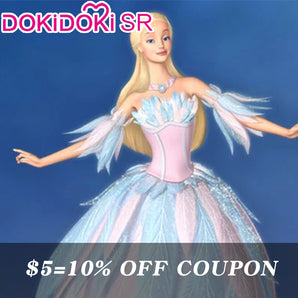 【Confirmed】$5 Deposit =10% OFF Coupon DokiDoki-SR Movie Cosplay Pink Dress Costume Swan Lake