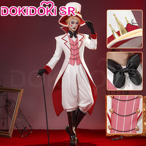 【Ready For Ship】【Size S-3XL】DokiDoki-SR Anime Hell Hotel Cosplay Costume / Hat White Suit White