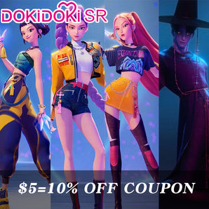 【Confirmed】$5 Deposit = 10% off Coupon DokiDoki-SR Movie Anime KPop Demon Hunters Cosplay HUNTR/X Rumi / Mira / Zoey Costume How It's Done