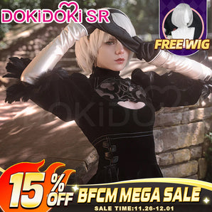 【Ready For Ship】DokiDoki-SR Cosplay Game  Cosplay Black Dress Costume Women