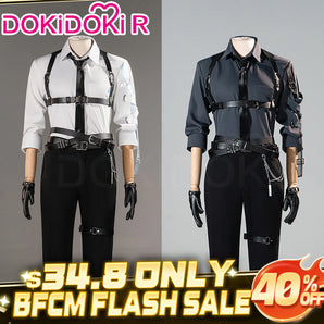 【BFCM Flash Sale 40% OFF 30th Nov 12:00 AM PST】【Size XS-2XL】DokiDoki-R Game Love and Deepspace Cosplay Rafayel / Xavier / Zayne / Sylus / Caleb Total Lockdown Shirt Suit Belt Set Precise Control