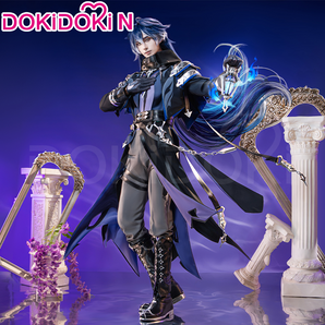 【Size S-3XL】DokiDoki-N Game Genshin Impact Cosplay Flins Costume Song of the Welkin Moon Kyryll Chudomirovich Flins