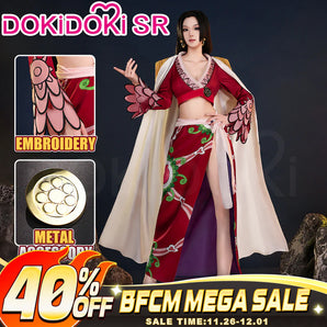 【Partially Ready For Ship】【Size XS-3XL】DokiDoki-SR Anime Cosplay Red Costume White Cloak Women