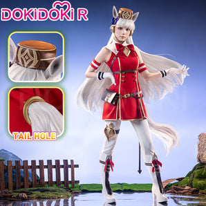 【Size XS-3XL】DokiDoki-R Anime Game Cosplay Costume Red