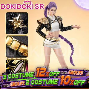 【Size S-3XL】DokiDoki-SR Movie Anime KPOP KILLER Cosplay Costume GOLD SERIES