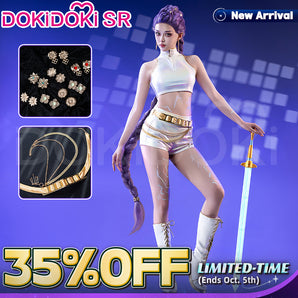 【Size XS-3XL】DokiDoki-SR Movie Anime KPOP KILLER Costume WHITE SERIES