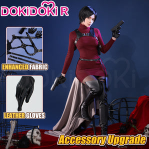 【Partially Ready For Ship】【Size XS-3XL】DokiDoki-R Game Cosplay Costume Burgundy Sweater