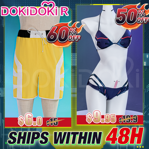 【Ready For Ship】【Last Batch】【Clearance Sale】【Size S-3XL】DokiDoki-R Game Anime Cosplay Swimming Costume Doujin Swimsuit Swim Trunks