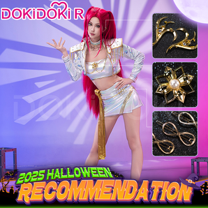 【Partially Ready For Ship】【Size XS-3XL】DokiDoki-R Movie Anime KPOP KILLER Cosplay Costume WHITE SERIES