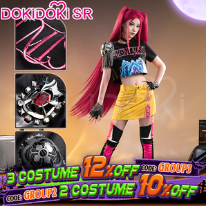 【Size XS-3XL】DokiDoki-SR Movie Anime KPOP KILLER Cosplay Costume YELLOW SERIES