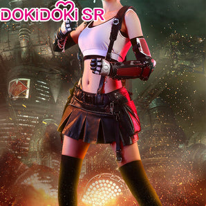 【Partially Ready For Ship】DokiDoki-SR Tiffaa Lockhart Cosplay Black White Costume Women